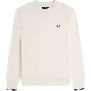Fred Perry Crew Neck Sweatshirt Ecru Tennis Blue