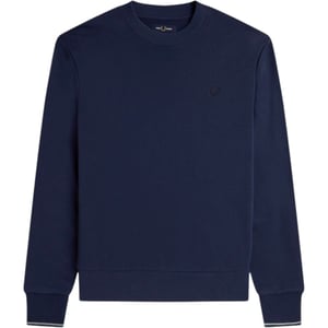 Fred Perry Crew Neck Sweatshirt Carbon Blue