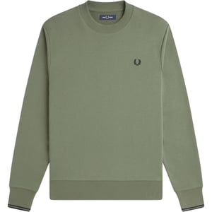 Fred Perry Crew Neck Sweatshirt laurel wreath green