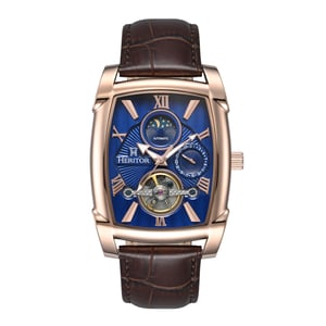 Heritor Automatic Valentin leren band horloge met datum