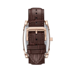 Heritor Automatic Valentin leren band horloge met datum