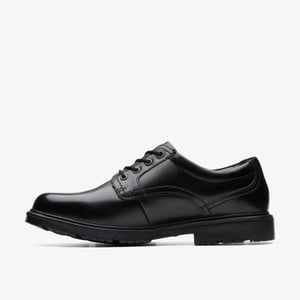 Lane Stride Black Leather Shoes