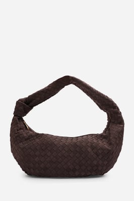 Wheres That From Womens 'Aqua' Knotted Strap Woven Shoulder Bag