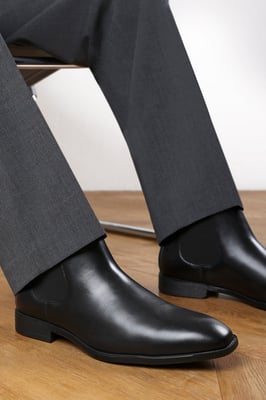 Wheres That From Mens 'Henry' Formal Slip On Classic Chelsea Ankle Boots