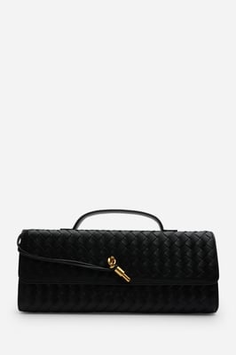 Wheres That From Womens 'Petal' Envelope Style Woven Clutch Bag