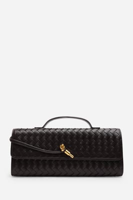 Wheres That From Womens 'Petal' Envelope Style Woven Clutch Bag