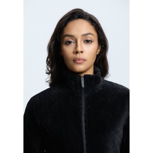 Luhta ikaala fleece sweater met rits dames -