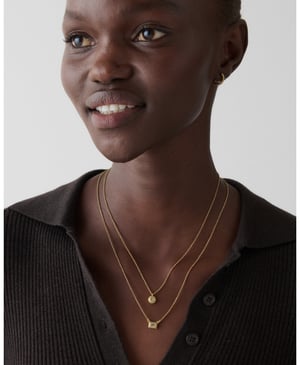 Elegant Edge Double Necklace Set