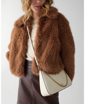Margot Textured Patent Leather Convertible Crossbody