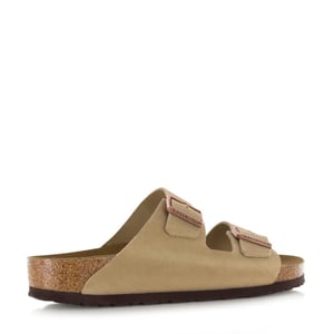Birkenstock Arizona oiled leather tabacco brown platte sandalen unisex