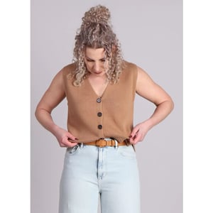 Grace & Mila Pancake gilet camel