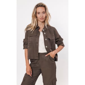 Poools Shiny jacket 433105-olive