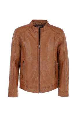 'Alberto' Mens Leather Biker Jacket