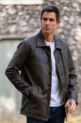 'Reefer' Classic Real Leather Jacket