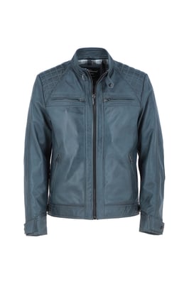 'Bronx' Real Leather Biker Jacket