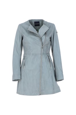'Aroma' Real Leather Three Quarter Side Zip Jacket