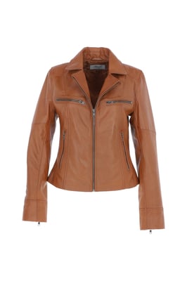 'Eva' Leather Biker Style Jacket Women Coat