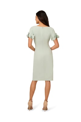 Knit Crepe Short Dress