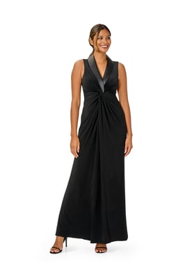 Jersey Tuxedo Gown