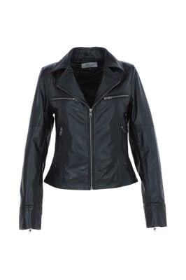 'Eva' Leather Biker Style Jacket Women Coat