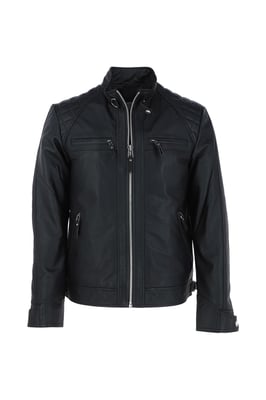 'Bronx' Real Leather Biker Jacket