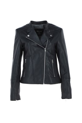'Vento' Real Leather Biker Jacket