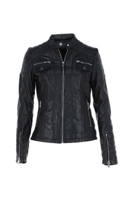 'Elena' Leather Fashion Biker Jacket