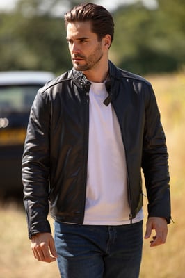 'Charli' Real Leather Biker Jacket