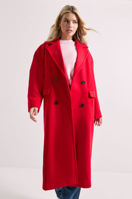 Relaxed Buttoned Midi Coat
