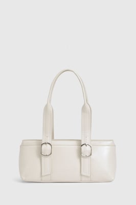 Double Buckle Detail Bowling bag