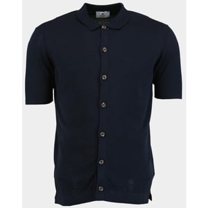 Bos Bright Blue Polo korte mouw doorgeknoopte polo 2080125/220 navy