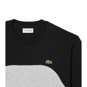 Lacoste T-shirt tee-shirt s25 silver zwart