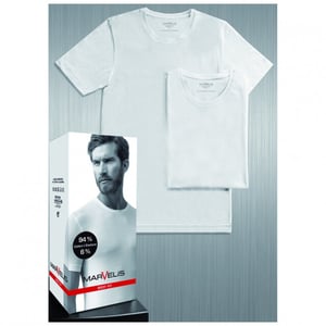 Marvelis 2822 body fit o-neck 00 white t-shirt o-ne