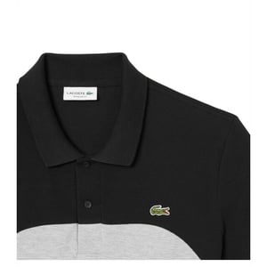 Lacoste Polo s25 silver black grijs