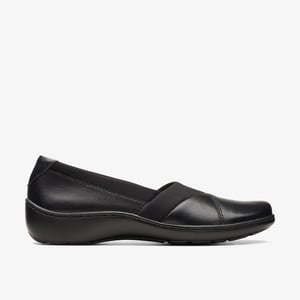 Cora Charm Black Leather Shoes