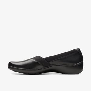 Cora Charm Black Leather Shoes