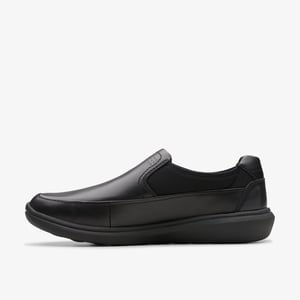 Watchet Step Black Leather Shoes