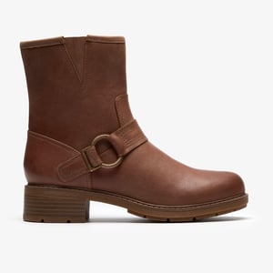 Hearth Cross Taupe Leather Boots