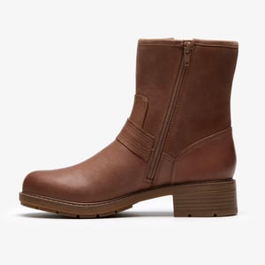 Hearth Cross Taupe Leather Boots