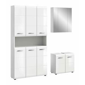 Furnilux Ice badkamercombinatie hoogglans mdf tz nb