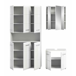 Furnilux Ice badkamercombinatie hoogglans mdf tz nb