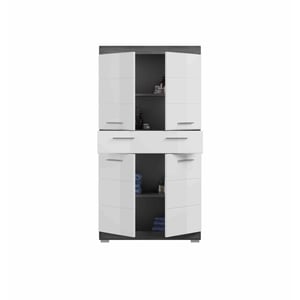 Furnilux Scout midi kast wit hoogglans mdf tz rook nb