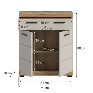 Furnilux Scout staande kast kasjmier mat mdf tz evoke nb