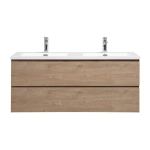 Badplaats Badkamermeubel set angela 120cm kastanje badmeubel met