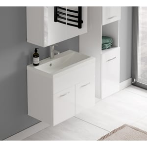 Badplaats Badkamermeubel set montreal 60 cm hoogglans badmeubel met