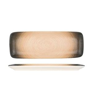 ID Fine Serveerschaal canyon porselein 34x16 cm set van 2