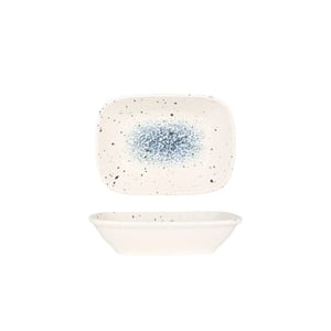 Rinart Serveerschaal splash porselein 17x11 cm set van 2