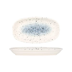 Rinart Serveerschaal splash porselein 25x15 cm set van 2