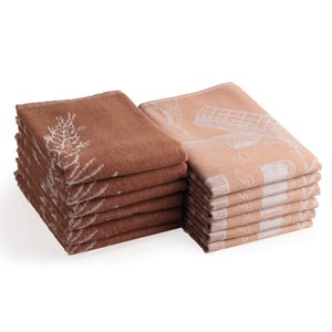 DoubleDry Theedoeken en keukendoeken set 12 stuks 100% katoen hoge