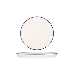Rinart Dessertbord blue edge porselein 24 cm set van 6